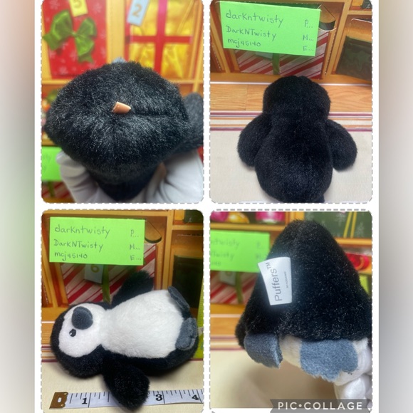 1 BRAND NEW GUND MINI PUFFER PLUSH PENGUIN ORNAMENT TOY APPROX 4” PRICE FIRM - Picture 13 of 15